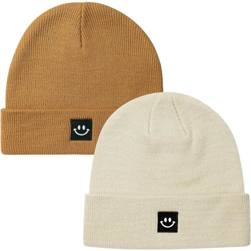Paladoo 2Pack Baby Beanie Knit Toddler Hat for Girls Boys 0-8 Years