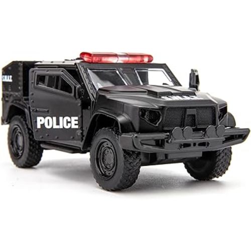 1/36 Scale JLTV Armored Car Police Car, Zinc Alloy Die-Cast Pull Back Vehicle