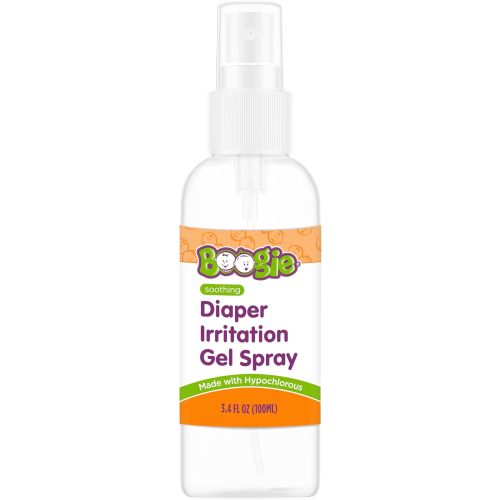 Boogie Diaper Irritation Gel Spray, Made with Hypochlorous, 3.4 oz