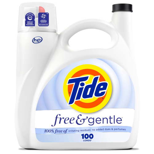 Tide Free & Gentle Liquid Laundry Detergent, Tide Laundry Detergent, Clean Laundry Detergent, 3.9 Litres, 100 Wash Loads - Walmart.ca