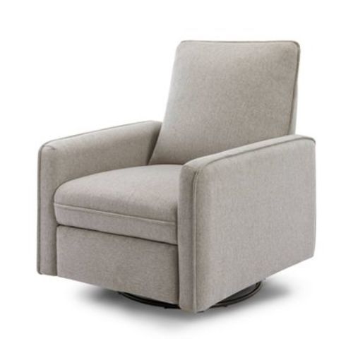 Davinci Penny Recliner And Swivel Glider - Performance Pale Blush Pink Eco-weave