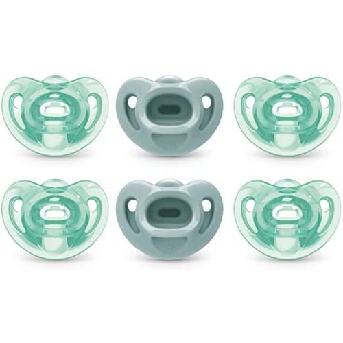 NUK Comfy Pacifiers, 0-6 Months, 6 Pack