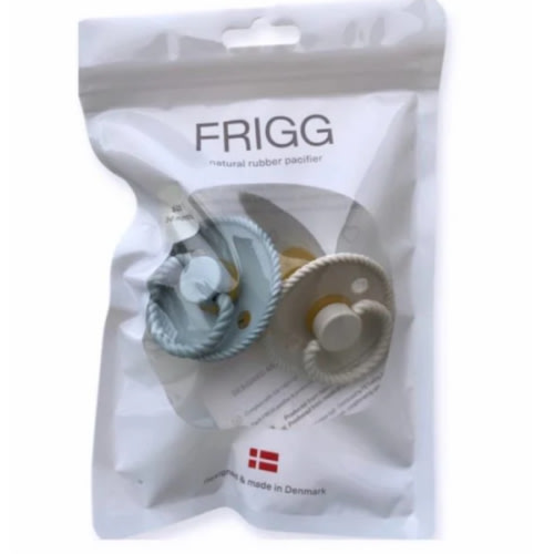 FRIGG Rope pacifier- French Grey / Silver Gray – Bee Like Kids