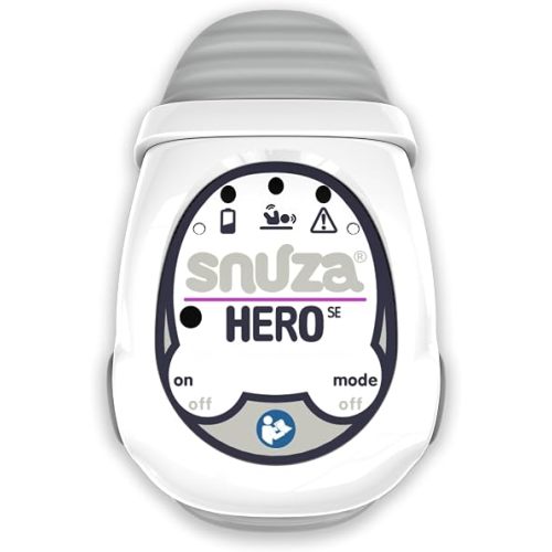 Snuza Hero SE Wearable Child-Care Aid with Patented Sensor Technology | Detects & Reports Movement Activity | No WiFi, Cords, or Sensor Pads | Portable and Easy to Set Up and Use