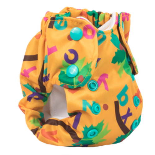 Smart Bottoms' Born Smart 2.0 Newborn Cloth Diaper - Chicka Chicka Boom Boom