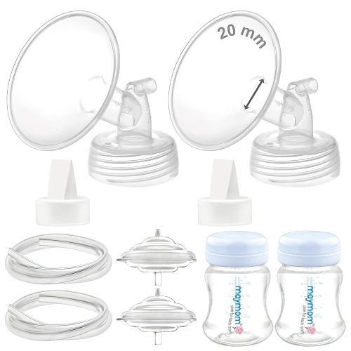 Maymom Pump Parts Compatible with Spectra S2 S1, 20mm Flange Valve Tube Bottle Backflow Protector, Not Original Spectra S2 Replacement Pump Parts Duckbill Valve Bottle