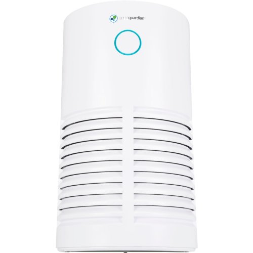 GermGuardian - 15-inch Air Purifier with 360-Degree True HEPA Pure Filter and UV-C Light for 150 Sq. Ft Rooms - White