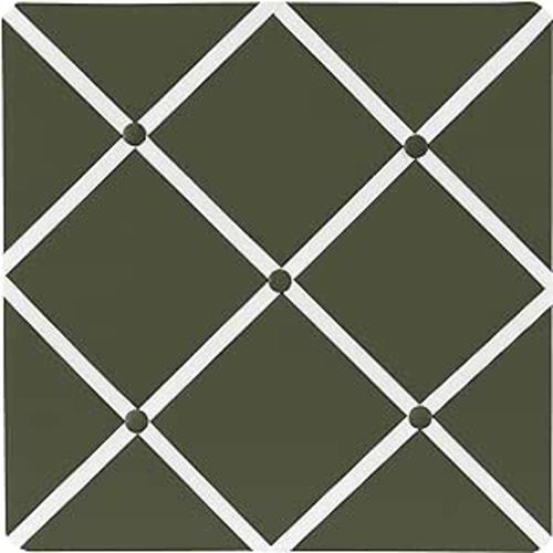 Sweet Jojo Designs Dark Green Fabric Memory Memo Photo Bulletin Board - Solid Color Hunter Forest Olive for Rustic Woodland Camo Deer Collection
