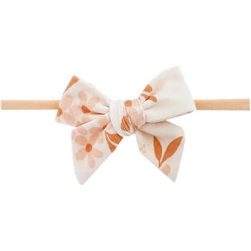 Copper Pearl Baby Bows: Stylish Headbands for Baby Girls, Premium Soft and Stretchy Baby Headbands, Perfect for Newborns, Trendy Designs - Rue