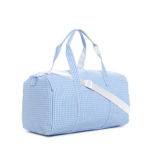 Weekender Duffel Bag Gingham Sky by TRVL Design