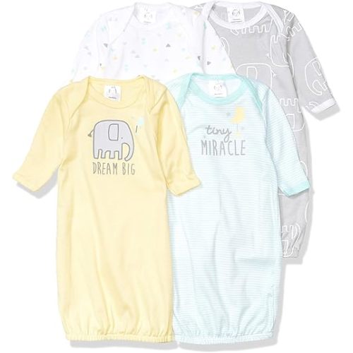 Gerber Baby Boy and Girls 4-Pack Sleeper Gown