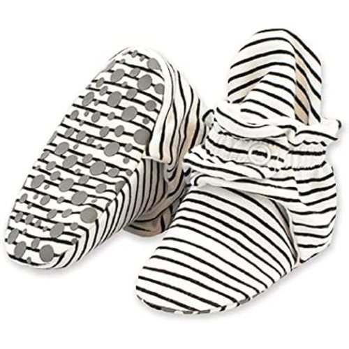 Zutano Unisex Organic Cotton Baby Booties With Gripper Soles