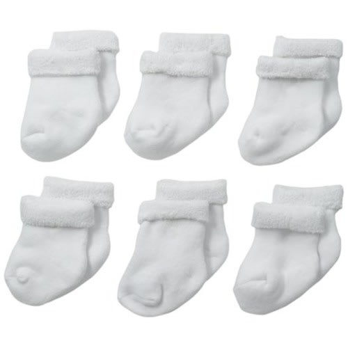 Gerber Unisex-Baby Newborn 6 Pack Cozy Designer Socks