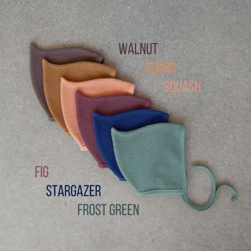 Pixie Bonnet Organic Cotton Waffle