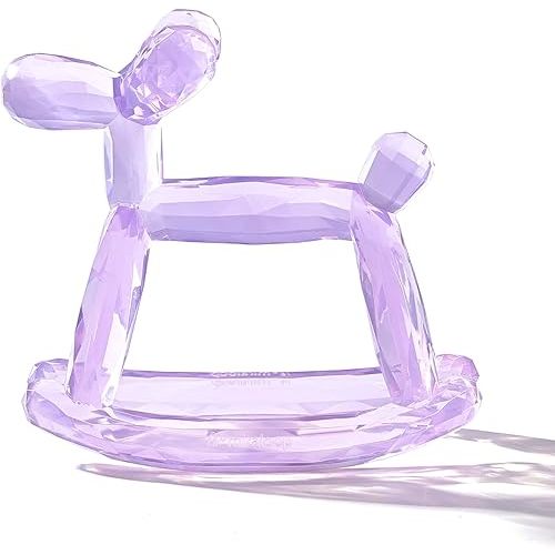 Crystal Baby Teethers for Teething Relief, Silicone Teething Toys for 3-6 Months, Hand Teether for Infants, Prevent Choking & Odorless (Amethyt)