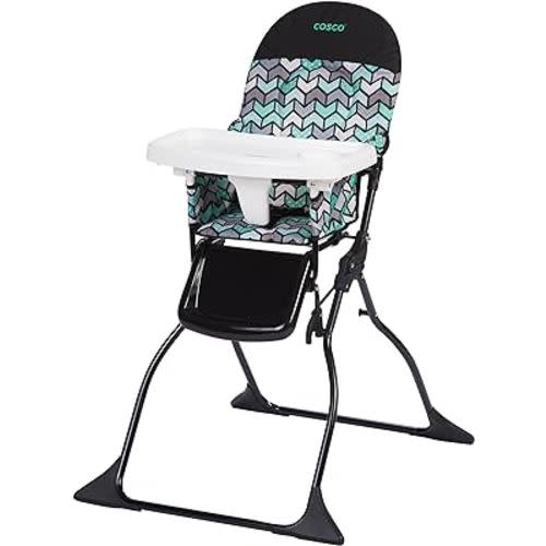 Cosco Kids Highchair for Baby, Simple Foldable High Chair, Convenient, Lightweight, and Compact Design, Spritz