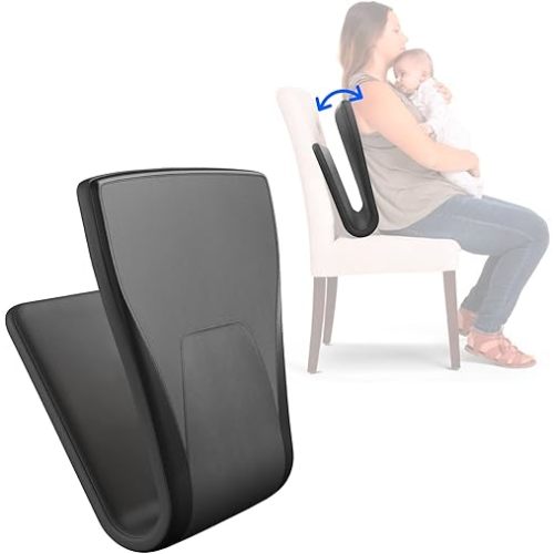 READY ROCKER Portable Rocking-Chair - Ideal for Nursery Furniture, Home-Office-Chair-Outdoor-Use, Travel for Moms, Dads, Seniors - Replaces Need for Glider - Baby Registry-Shower Gift | Carbon