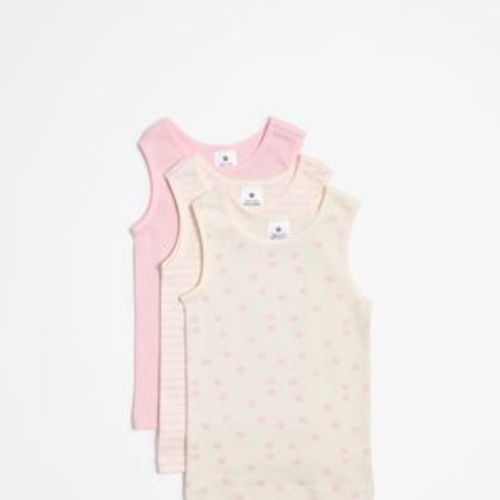 3 Pack Baby Organic Cotton Vests - Grey | Target Australia