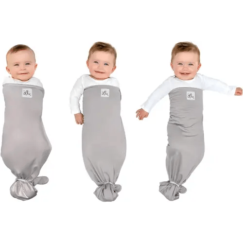 The Ollie Swaddle - Helps to Reduce The Moro (Startle) Reflex - Made from a Custom Designed Moisture-Wicking Material (Stone)