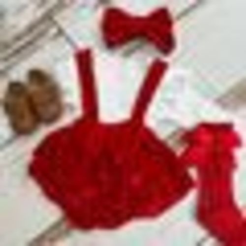 Toddler girl outfit | Baby girl Christmas clothes | Toddler girl clothes red velvet suspender diaper cover Christmas outfit