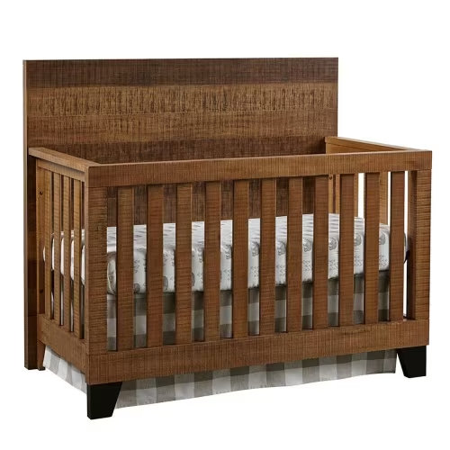 Eastern Shore Urban Rustic Convertible Crib in Brushed Wheat | Nebraska Furniture Mart