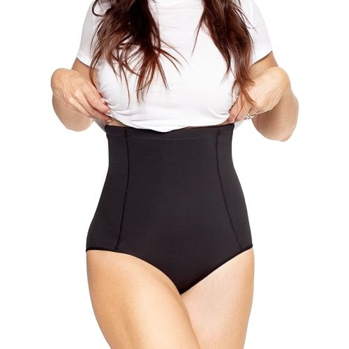 Belly Bandit Postpartum Sculpting Girdle - Postpartum Belly Band to Support & Compress your Belly, Waist & Hips - Waist Corset for Core & Back Support- X-Large, Black