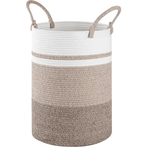 Laundry Basket, Laundry Hamper, Baby Nursery Hamper, Foldable Laundry Hamper with Handles, Storage Blanket Clothes Toys in Bedroom, Living Room-13.8 "L * 19.7 "H-Gradient Yellow