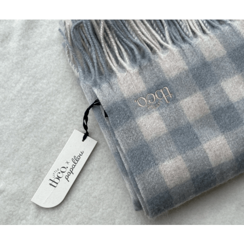 tbco x Papallou Lambswool Blanket in Hazel Tartan
