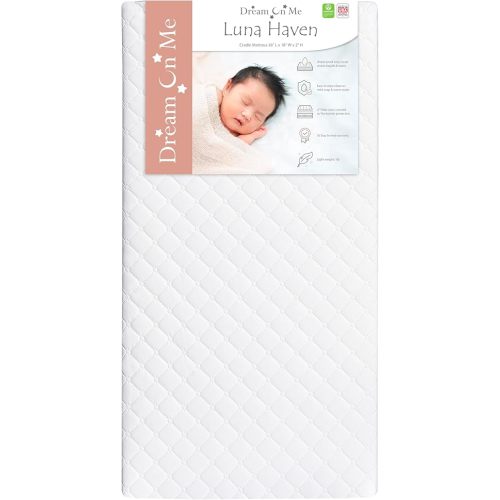 Universal Cradle Mattress, Waterproof, 2 Inches Fiber Core Cradle Mattress, Greenguard Gold Certified, Made in USA