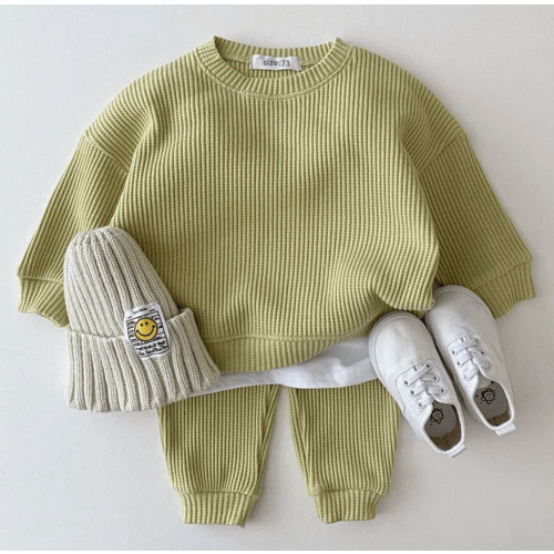 Boho Waffled Two Piece – The Boho Bebe, size 6-12 months