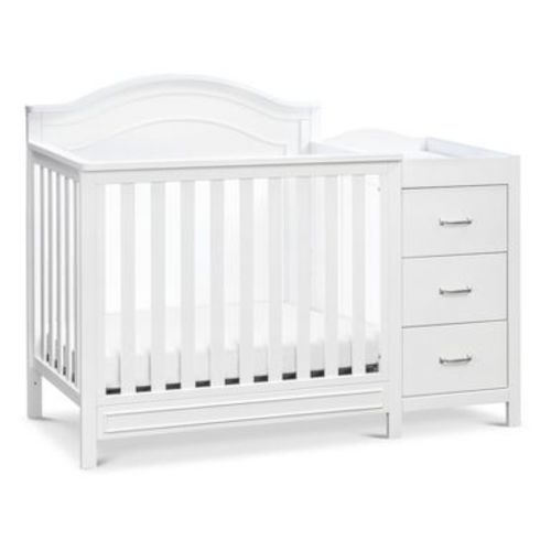 daVinci Charlie 4-in-1 Convertible Mini Crib & Changer - White
