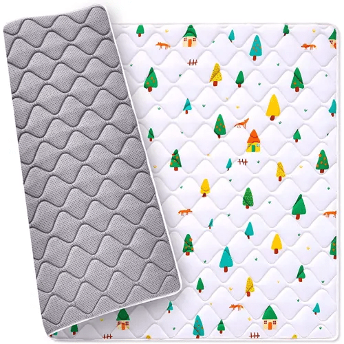 Premium Foam Baby Play Mat 50" X 50", Thick One-Piece Crawling, Odorless Floor Mat, Non-Slip Cushioned Baby Playmat for Infants,Babies,Toddlers. Machine Washable for Easy Care.