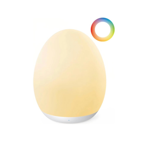 JolyWell Night Light for Kids, Baby Night Light with 7 Colors Changing Mode & Stepless Dimming, Nursery Night Light BPA Free,Rechargeable Egg Night Light for Breastfeeding 1h Timer & Touch Control
