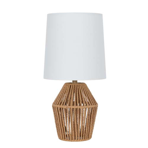 Mainstays 12.75" Rope Mini Lamp, Brown, 5.75 x 6.5 x 6.5" Lamp Shade