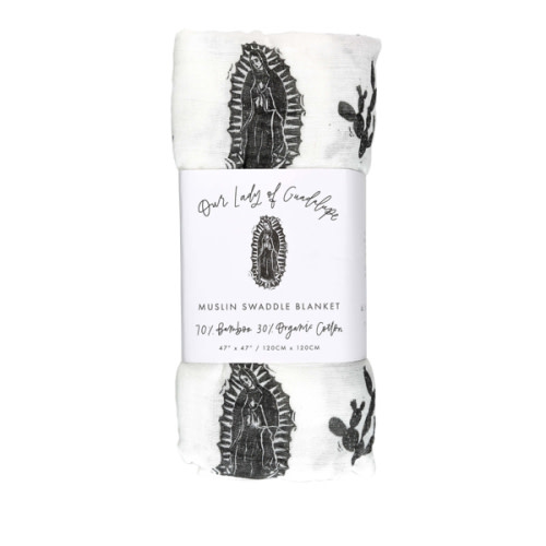 Our Lady of Guadalupe Muslin Swaddle Baby Blanket