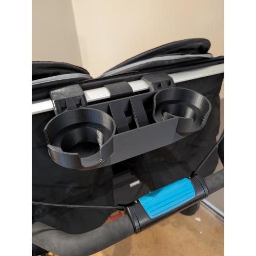 Cell Phone and Double Cup Holder for Thule Stroller