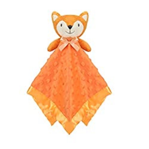 Pro Goleem Fox Security Blanket Orange Soft Baby Lovey Unisex Lovie Christmas Baby Gifts for Newborn Toddler 16 Inch - Pink Unicorn
