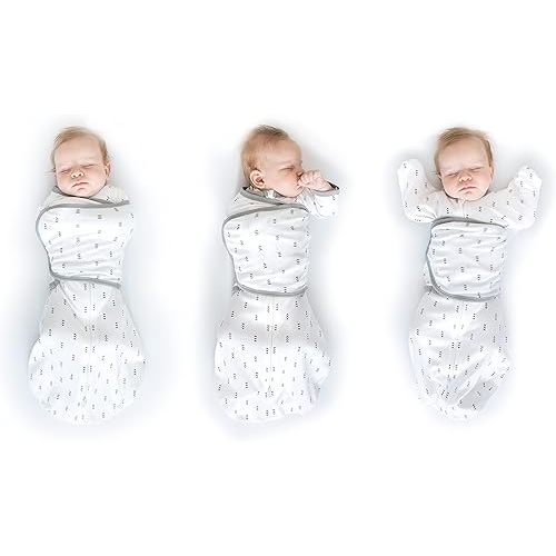 SwaddleDesigns Omni Swaddle Sack for Newborn, Transitional Swaddle Sack with Wrap & Arms Up Sleeves & Mitten Cuffs, Easy Transition Swaddle Sleep Sack, Tiny Arrows, Small, 0-3 Months