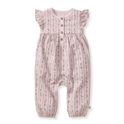 Farmhouse Floral Organic Baby Girl Jumpsuit – Burt's Bees Baby