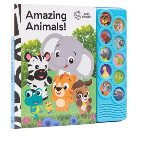 Baby Einstein - Amazing Animals 10-Button Sound Book - PI Kids (Play-A-Sound)