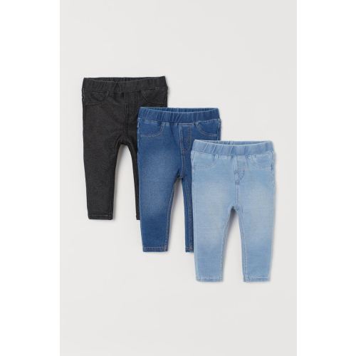3-pack Jeggings - Light denim blue - Kids | H&M US