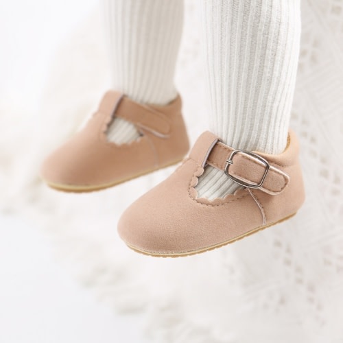 Toddler Baby Girl Princess Leather Soft Crib Anti-slip First Walkers Shoes