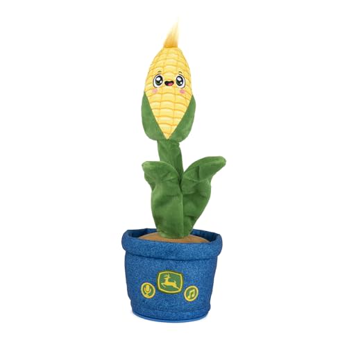 TOMY John Deere Toys - Corny Dancer Interactive Plush Toy - Dancing Baby Musical Toy Repeats What You Say and Plays Music - Soft Baby Sensory Toys - Ages 2 Years and Up