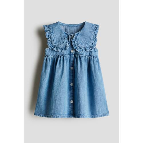 DENIM DRESS WITH SAILOR COLLAR