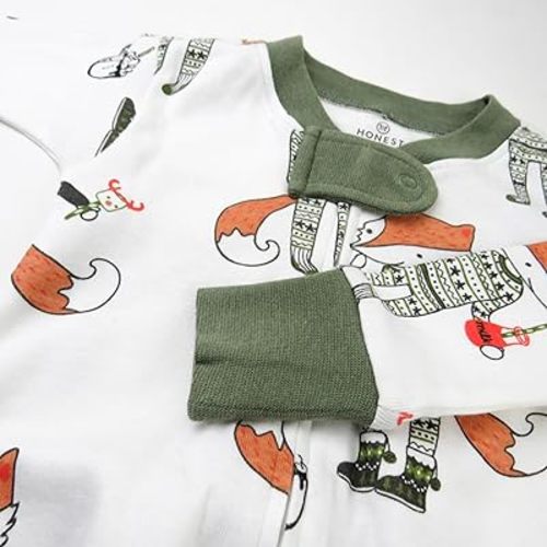 HonestBaby Family Matching Holiday Pajamas 100% Organic Cotton for Men, Women, Kids, Toddlers, Baby Boys, Girls, Unisex, Pets