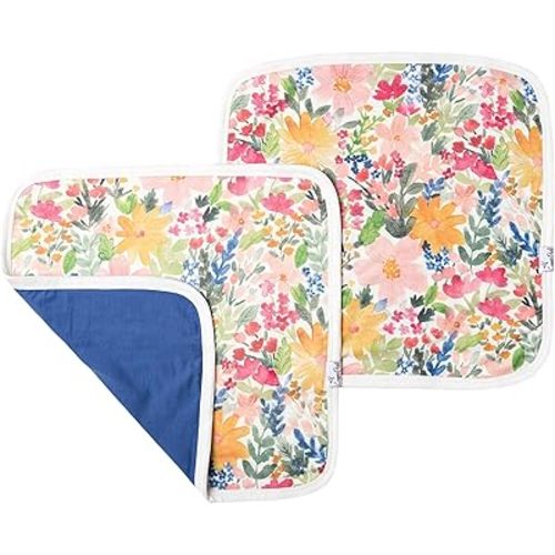 Copper Pearl Baby Security Blanket Set of 2 Portable Size Ultra-Soft Lark