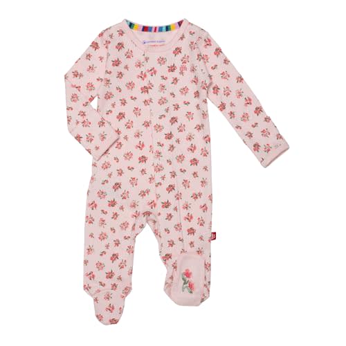 Magnetic Me 100% Organic Cotton Magnetic Baby Footie Pajamas | Super Soft Organic Cotton Fabric | Available in PRE - 24M