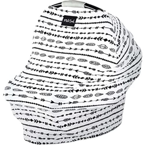 Milk Snob Original 5-in-1 Cover - Nursing Cover for Breastfeeding - Baby Car Seat Cover, Carseat Canopy & Stroller - Essential All-in-One Cover - Gift for Mom, Baby (Arrows)