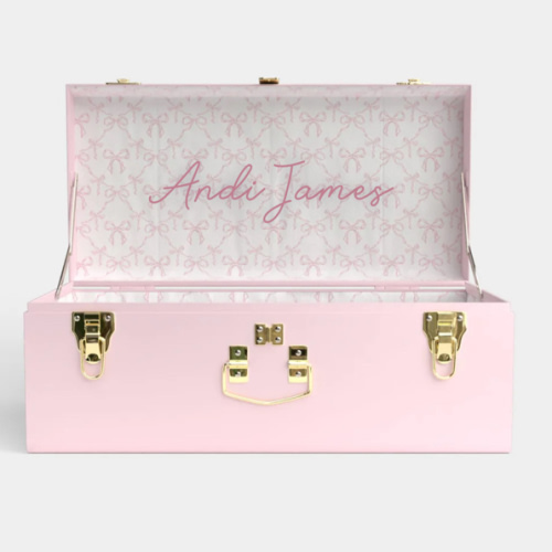 Petite Classic Trunk - Pink - Bella’s Bows / Embroidery
