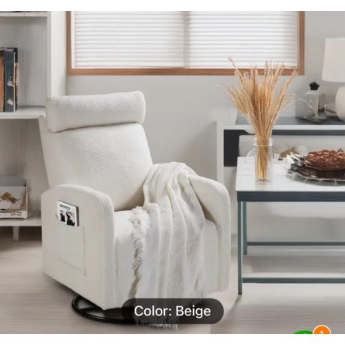 beige glider recliner chair comfy padded manual - Temu